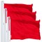Solid Red Color Flag 3x5 Ft 3-Pack Printed 150D Polyester By G128